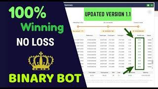 Pro Binary Smart Bot Updated Version 1.1 || High Accuracy || Pro-Bot Smart Robot Trading