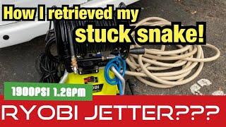 Ryobi 1900 psi 1.2gpm Pressure washer converted to Electric Jetter | Unclogged Episode 27