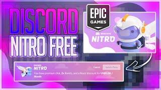 HOW TO GET DISCORD NITRO FOR FREE ON EPIC GAMES TUTORIAL 2021