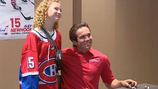 Fans line up to meet Alex Newhook and other hockey heroes in St. John’s