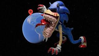 REAL SCARIEST GIANT SONIC.EXE in the WORLD with 1000+ TEETH on Google Earth!