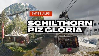 Riding The Cable Car To Schilthorn With Stechelberg In The Swiss Alps