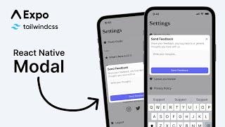 Build a custom React Native Modal | Expo | TailwindCSS