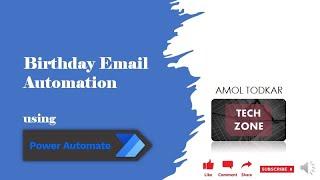 Birthday Email Automation with Images using Power Automate