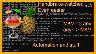 Handbrake auto encode with examples - handbrakecli easymode