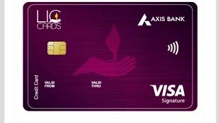 LIC VISA SIGNATURE CREDIT CARD UNBOXING AXIS BANK CO BRANDED CREDIT CARD