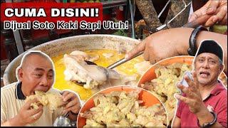 HORROR! SOTO KAKI GRAGOT! MENIKMATI 1 BONGGOL KAKI SAPI DALAM PIRING DI SOTO DJADOEL H.YANTO