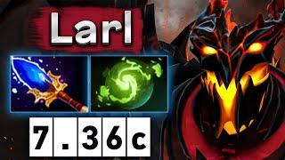 Ларл тащит в соло на Шадоу Финде! - Larl Shadow FIend 7.36 DOTA 2