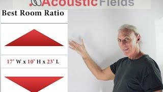 Ideal Room Size Ratios & How To Apply The Bonello Graph - www.AcousticFields.com