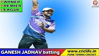 Ganesh Jadhav batting in Parner Premier League 2016