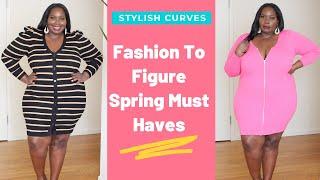 FASHION TO FIGURE Plus Size Spring Fashion Haul | Stylish Curves