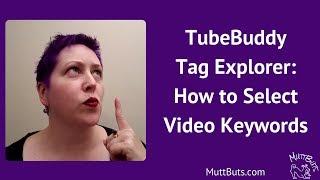 TubeBuddy Tag Explorer: How to Select Video Keywords