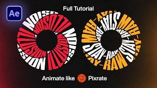 Create Complex Text Animation Like Pixrate in After Effects - Full Tutorial