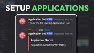 How To Add & Setup Application Bot on Discord (2024)