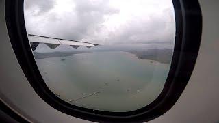 [4K] Landing in Phuket International Airport(HKT), Phuket, ATR 72, Bangkok Airways Flight PG255.