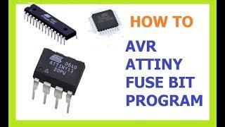 How To Program ATMEGA 8,16,328 Attiny and Fuse Bit