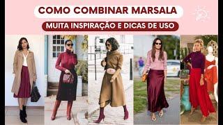 Como combinar a cor marsala