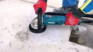 Dust-free grinding of concrete with Concrete Planer PC5000C | Makita