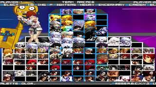 KOF MUGEN Theory Mencernary Extended Character Select Screen