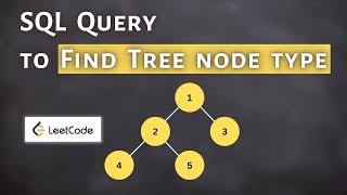 Solving SQL Interview Query | Find Tree Node type using SQL