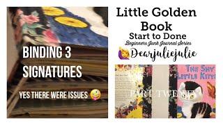 Ive got a binding problem - Binding the little golden book - Hardcover 3 signatures