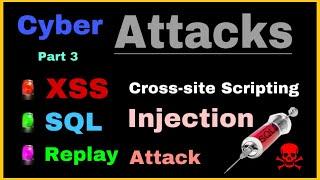 Cross-Site Scripting | SQL Injection | Replay attack