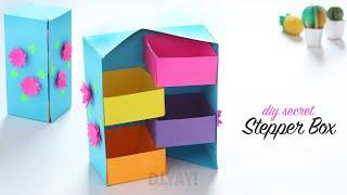 DIY Secret Stepper Box | Paper Craft | Secret Box