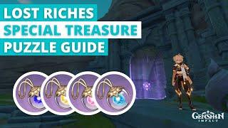 How to Solve All Special Treasure Puzzle  Easily - Lost Riches - Genshin Impact