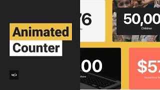 Animated Counter Widget | Tutorial by Without Code