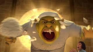 Shrek Forever. "Шрек" пугает людей.