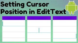 EditText Cursor Position | TechViewHub | Android Studio