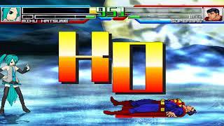 NICK54222 MUGEN: Hatsune Miku (me) VS Superman (SeanAtly)