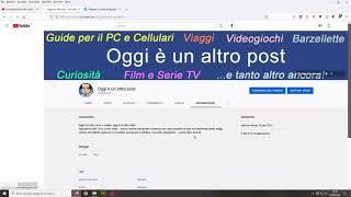 Aggiungere un link al canale YouTube