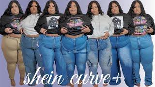 SHEIN Curve+ DENIM Try-On Haul (US 28-30) | Sizes Up To US 34