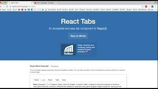 react tabs in 5 min