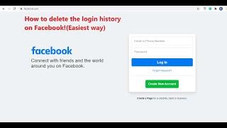 How to delete the login history on Facebook! (Easiest way)