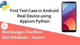 Appium Python - Android Real Device Testing | First Test Case