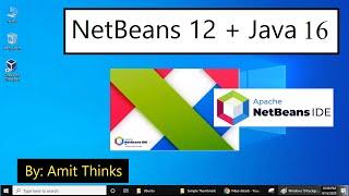 How to install NetBeans 12 with Java 16 on Windows 10