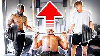 Arm Wrestle & Bench Press Challenge vs Zias!