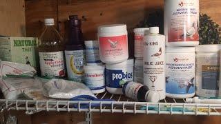 Racing Pigeons, vitamins, minerals, natural remedies and antibiotics, what i have and use.