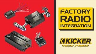 Add an Amplifier To Your Factory Radio - KICKER Integration Components