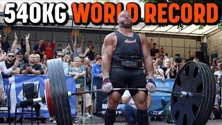 Rauno Heinla, 41, Pulls 540KG 18 inch Deadlift WORLD RECORD