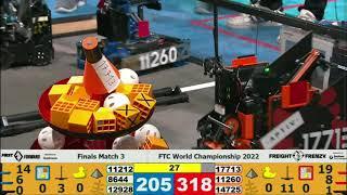 Finals Match 3 - FTC World Championship 2022 in Houston | FTC Freight Frenzy