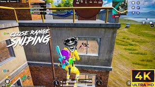 MOST AGGRESSIVE SNIPING IN CLOSE RANGE  HDR+120 FPS PUBG MOBILE (EMULATOR) GAMEPLAY 4K