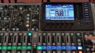 How to Save a Scenes on the Behringer X32 Mixing Desk