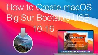 How To Create macOS Big Sur (Beta) Bootable USB