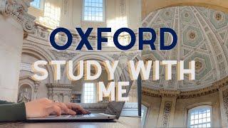 1.5 HOUR STUDY WITH ME | University of Oxford | Radcliffe Camera | Library sounds