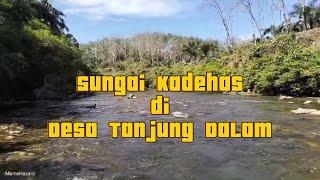 Mandi di sungai Kadehas Desa Tanjung Dalam