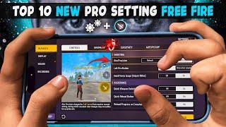 Top 10 New Pro Settings Free Fire [ Secret ] Sensitivity | New Headshot Setting ~