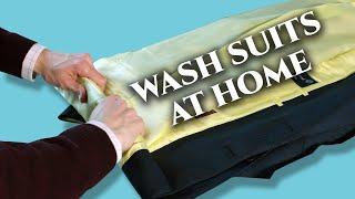 How to Wash Men's Suits at Home